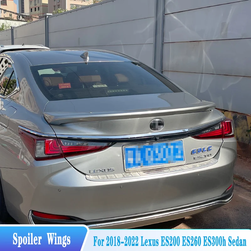 

For 2018-2022 Lexus ES Spoiler ES200 ES260 ES300h Rear Trunk Lid Spoiler Wings ABS Material Car Parts Tuning BodyKit Accessories