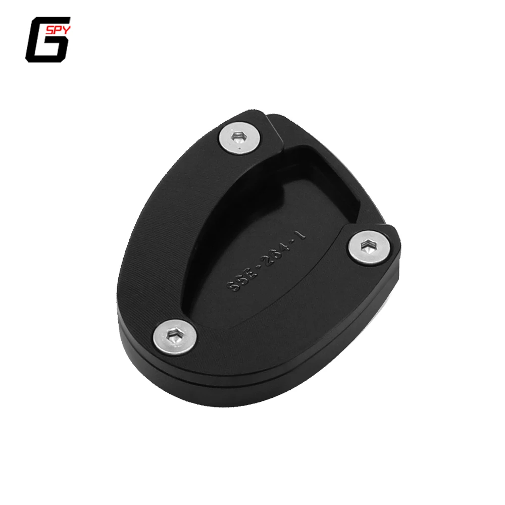 For Street Triple 765 675 RS Daytona Moto2 765 Motorcycle Accessories Foot Side Stand Plate Kickstand Pad Enlarger Extension