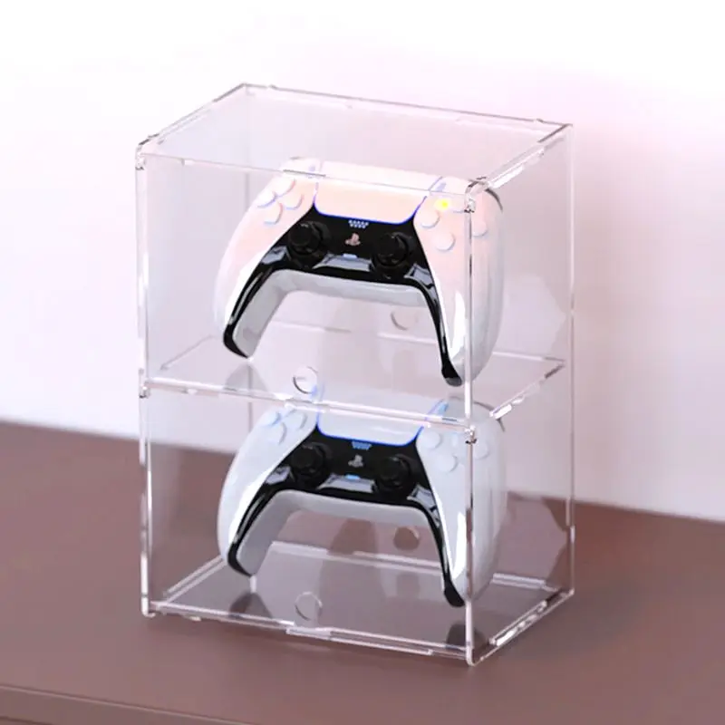 

PS5 Handle Mobile Phone Holder Universal PS4 Storage Box Desktop Dust-proof Display Box