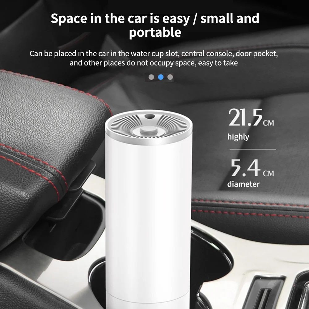 Portable Car Mini Vacuum Cleaner 120W Handheld High Power Car Vacuum Dry Wet Suction Vacuum White