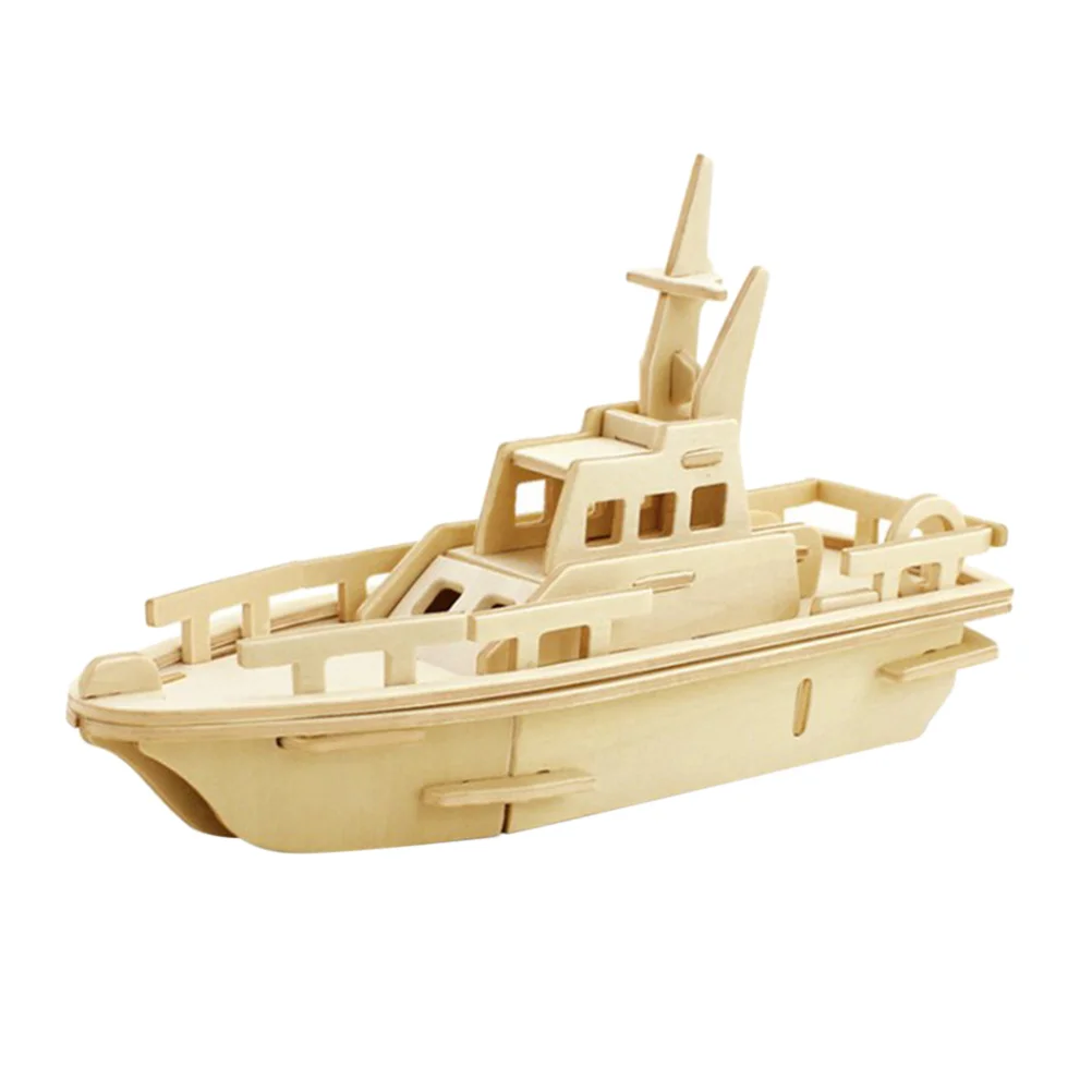 ตัวต่อไม้ 3 มิติ 4 ชิ้น รูปทรงสมจริง เรียบเนียน แข็งแรง โครงสร้างแบบเดือยไม่ต้องใช้กาว ตัวต่อเสริมทักษะสำหรับผู้ใหญ่และเด็ก เกมสร้างสรรค์