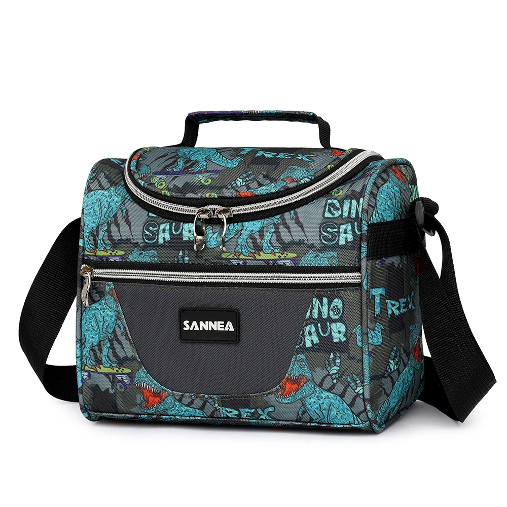 Schöne Lunchtasche mit bedrucktem Muster, Picknicktasche, Isoliertasche, Frischhaltetasche, Eisbeutel – Detail 12