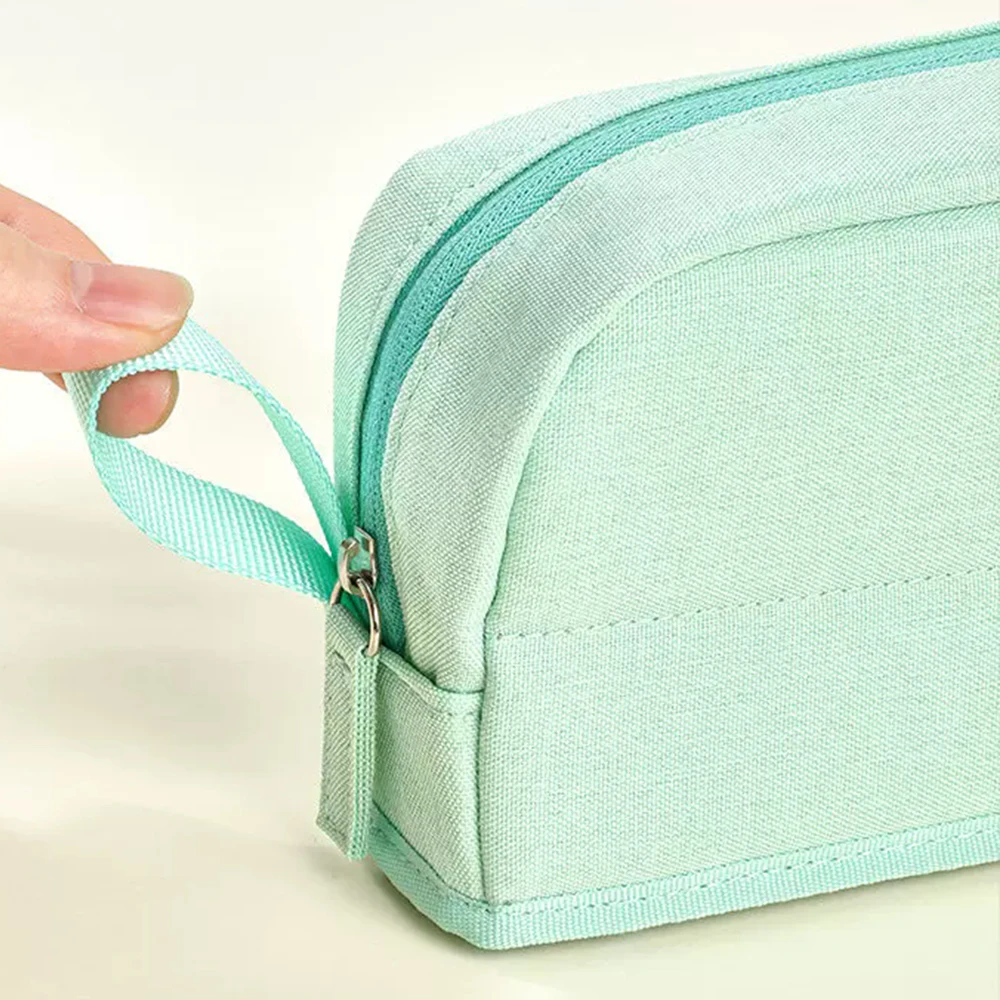 Japan KOKUYO Pencil Case Desk Upright Large Opening Simple Large Capacity Stationery Box Storage Bag School Supplies
