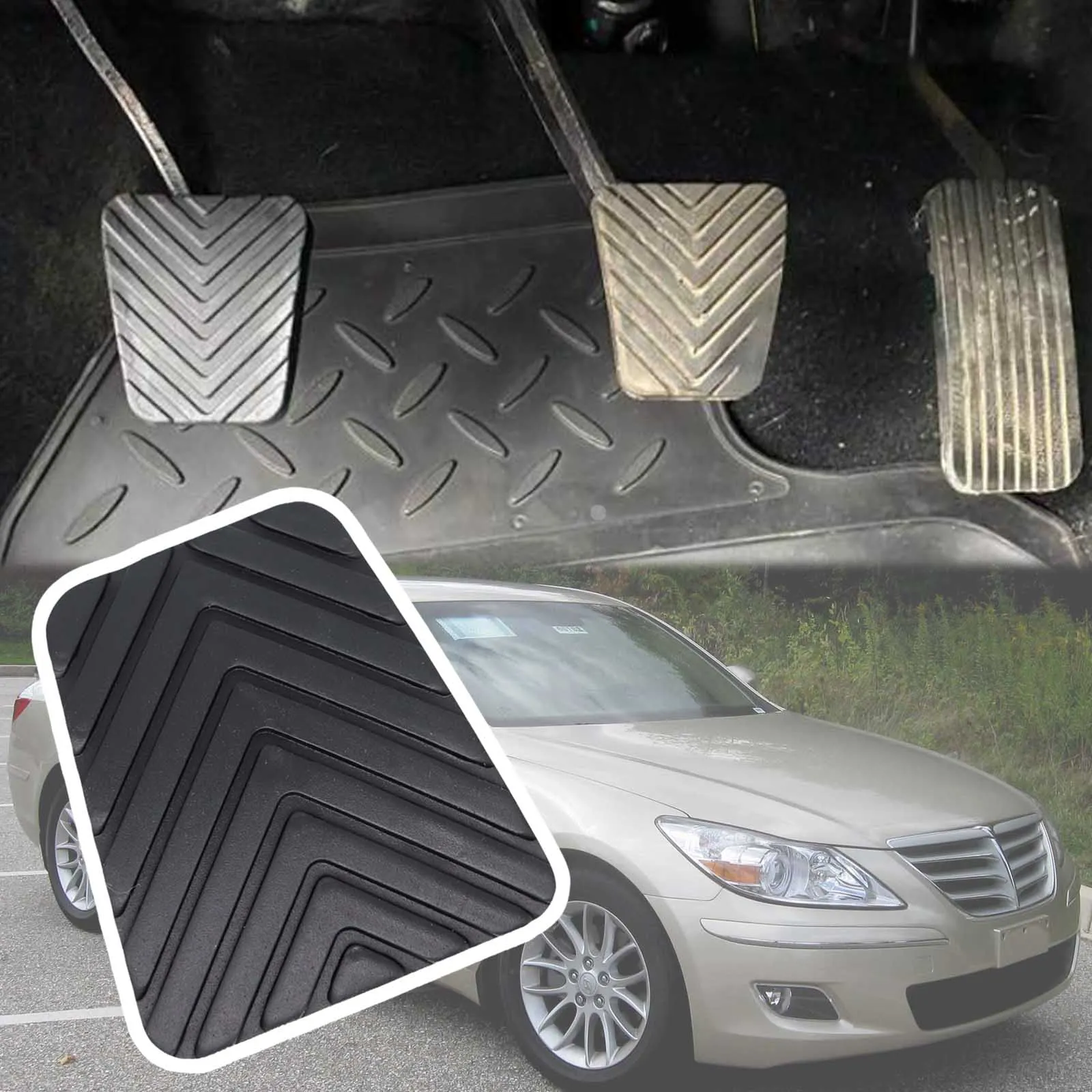 For Hyundai Genesis 2008 2010 2012 2015 2017 Prime Click TB Dodge Blade Electron 2002 2008 2010 Brake Clutch Pedal Pad Cover