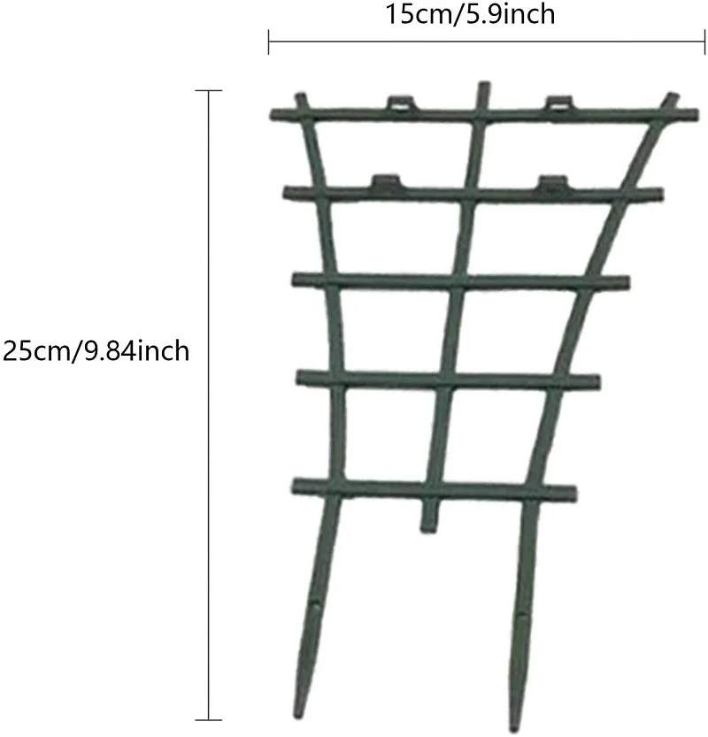 2 Stück Mini Garten Anbau Pflanze Klettern Gitter Gemüse Blumen Unterstützung Pflanze Topf Rahmen Garten dekorative Pflanzen käfige