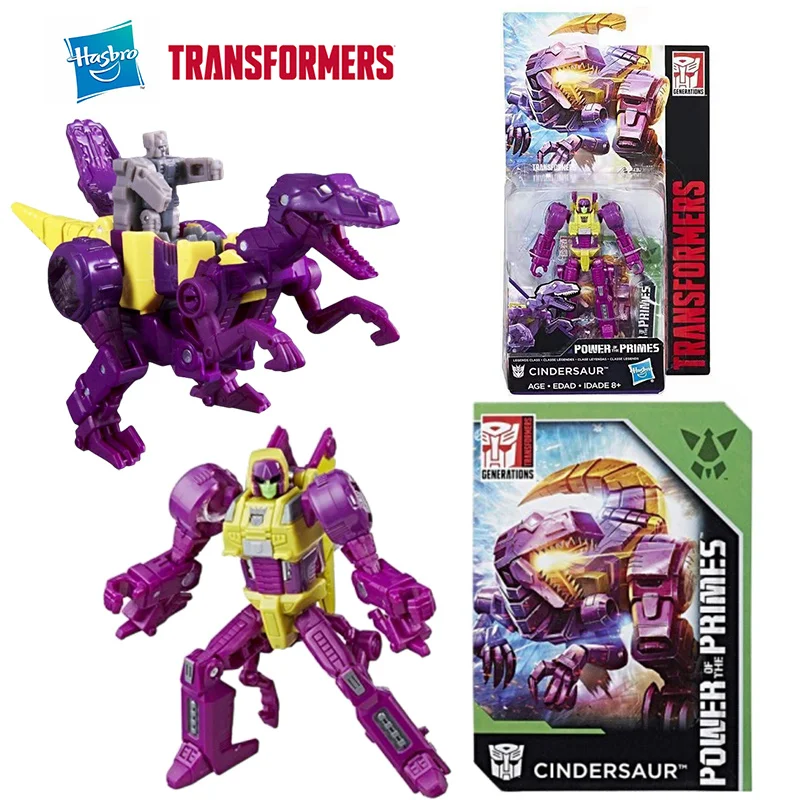 Hasbro Transformers Power of The Primes Cindersaur 10Cm Legends Class Anime Original Action Figure Model Toy Gift Collection