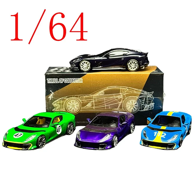 

Fuelme Diecast 1/64 Scale Ferrari Alloy Model Cars Ferrari 812C Sports Car Play Vehicles Toys for Boys Gift Original Box