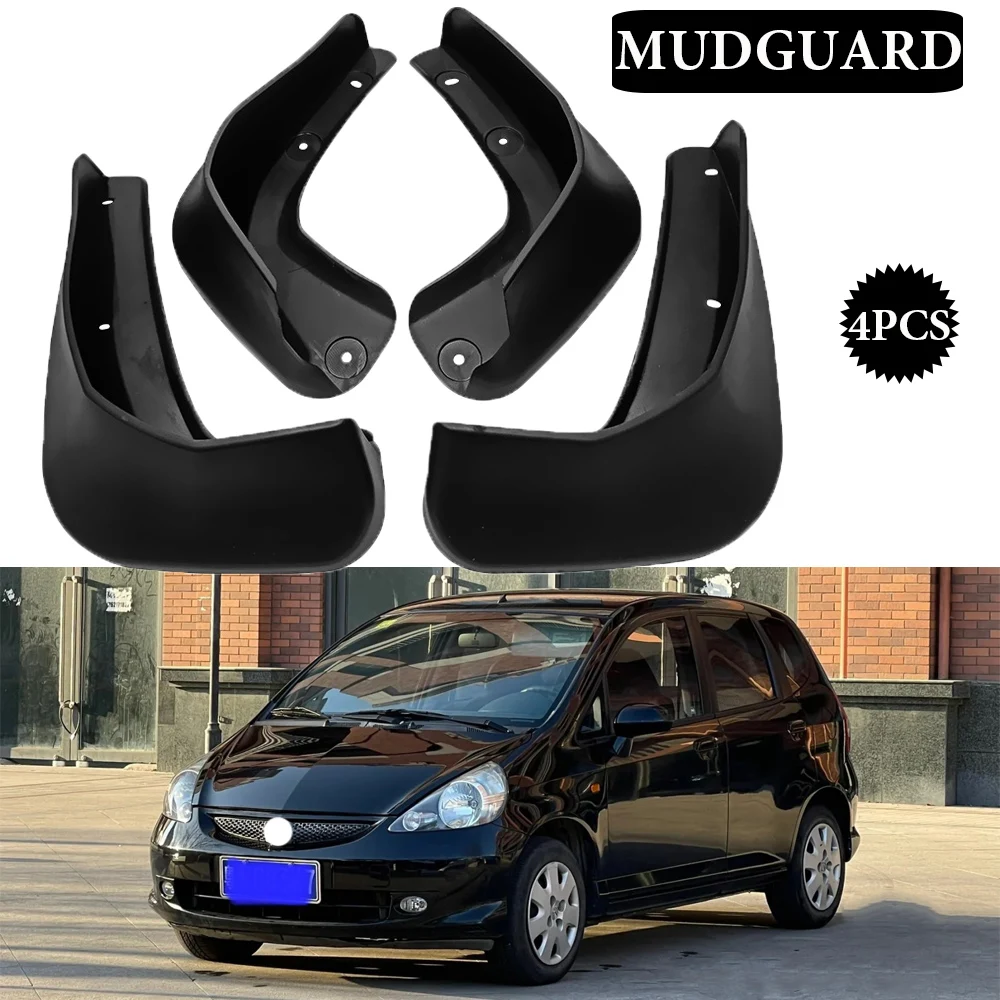 

Car-styling For Honda Jazz Fit 2009 2010 Mud Flaps Splash Guards Flap Mudguards Fender Front Rear Wheels Car Accessories 4Pcs