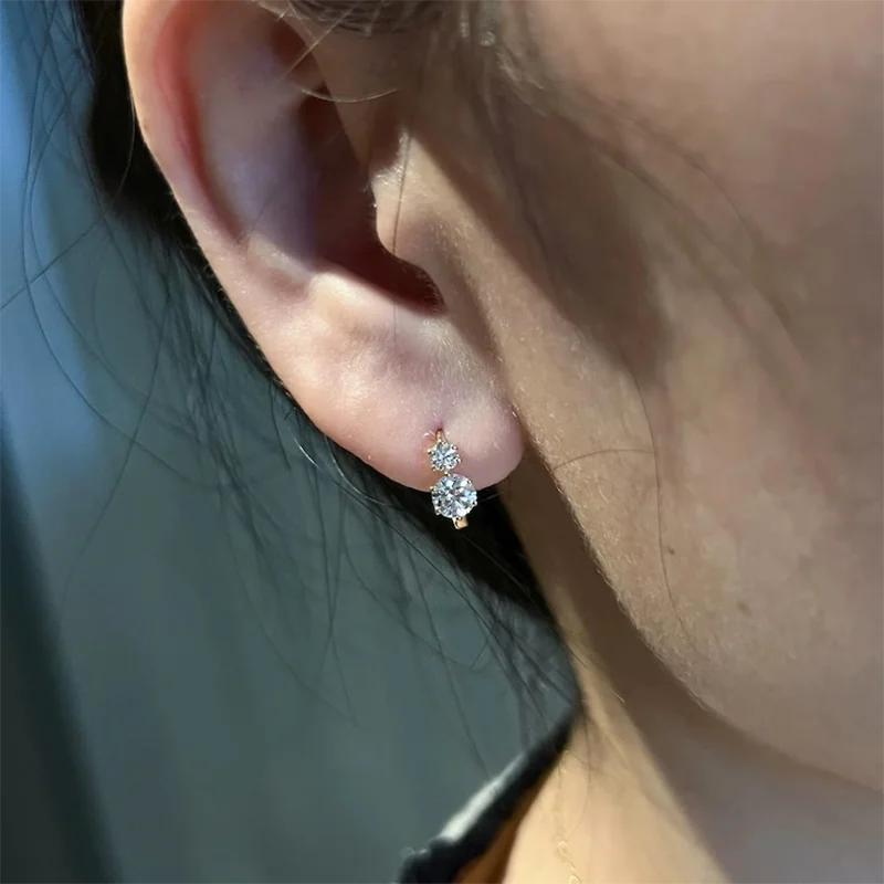 0.8ctw Lab Grown Diamond Earrings 14k Gold  Give A Her Gife