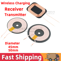 5pcs Wireless Charger Transmitter Receiver Coil Qi Standard Wireless Charging Transmitting Receiving DIY PCB Transmit Coil