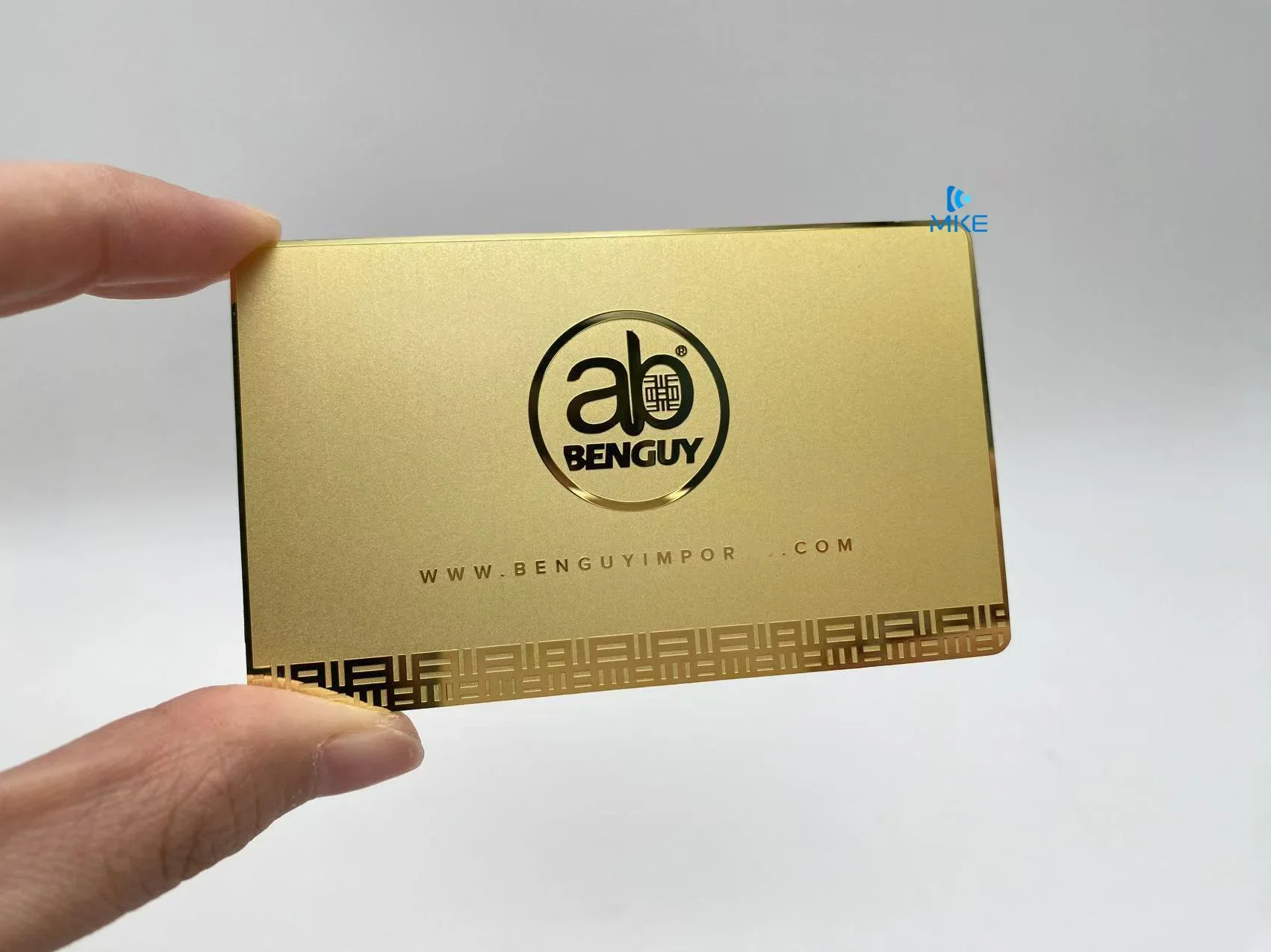 Cartões de metal comerciais de aço inoxidável preto e prateado DU