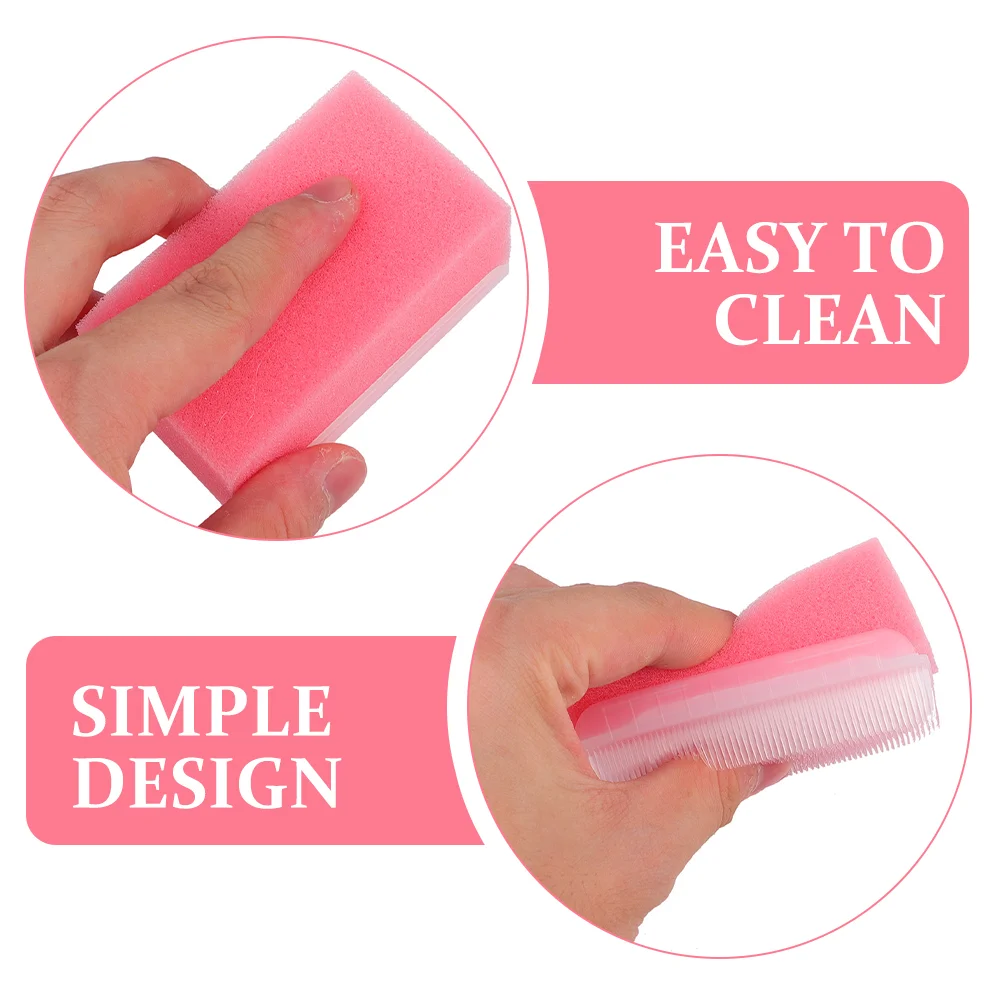 2 Pcs Sensory Training Device Sponge Brush for Processing Disorder Kids Therapy Autism Bath Defensiveness Plastic Body Baby