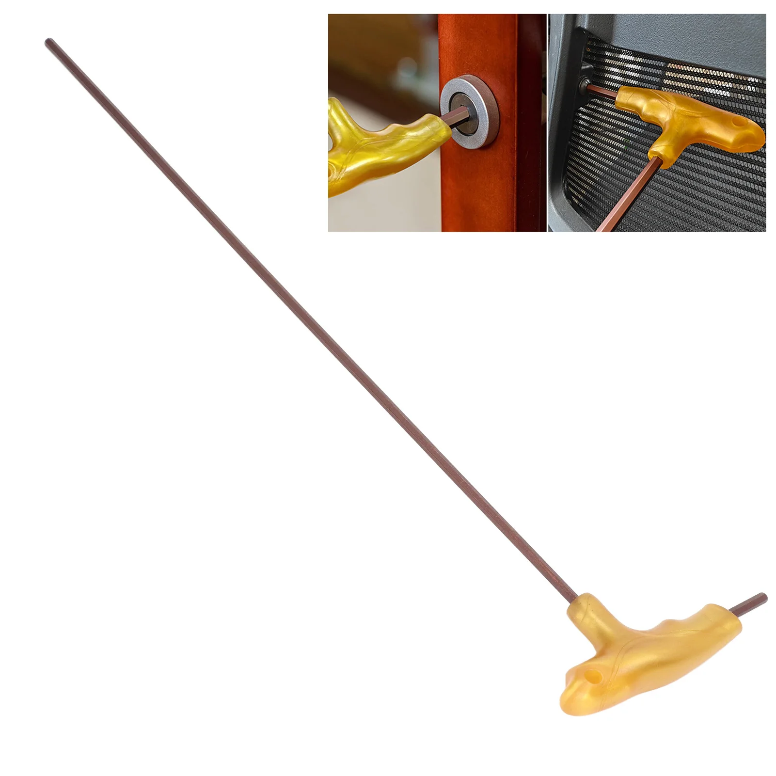 

4mm Hex Wrench Hex Wrench 4mm 400mm Long Comfortable T Handle Allow Steel Hex Key Wrench for Maintenance Repair T Handle Hex Key