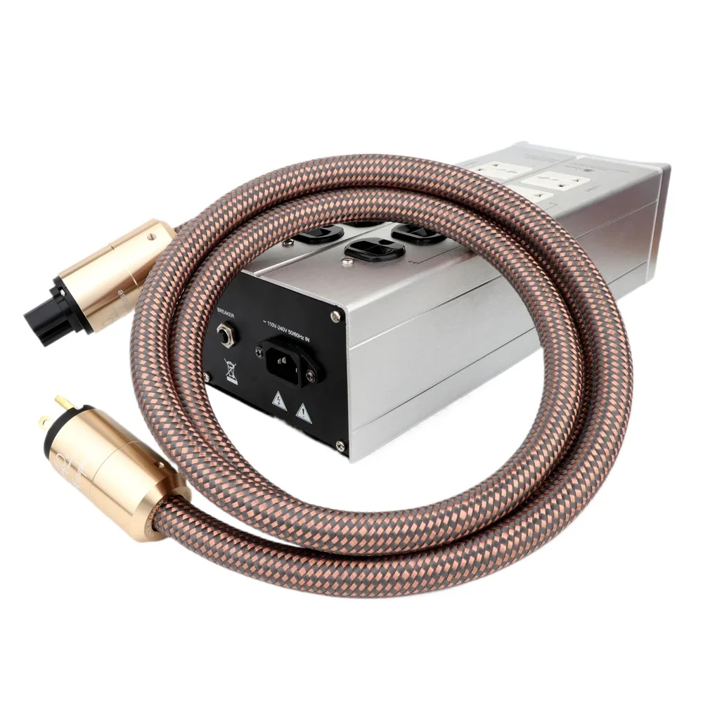 HI End EU Schuko Power Cable for CD Amplifier Amp - Hifi AC Mains Power Line with EU Version Plug