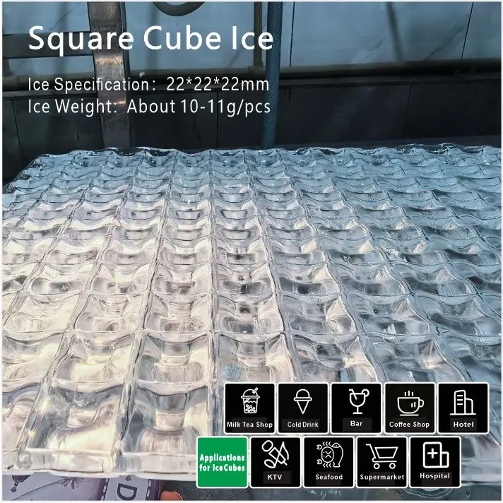 BY-700A(F) Cube Ice Maker Air Cooled High Output Crystal Clear Commercial Ice Making Machine For Business