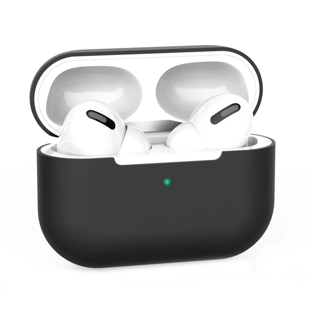 حافظة واقية من السيليكون لسماعات AirPods Pro ، حافظة سماعات الرأس ، سوداء ، داكنة ، زرقاء ، خضراء داكنة