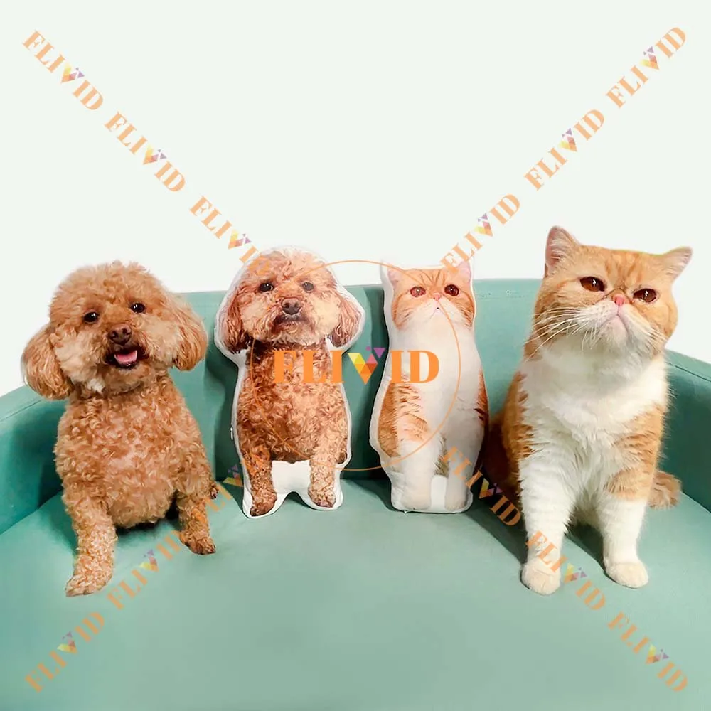 

Personalized 3D Pet Animals Dogs Cats Photo Pillow,Custom Dog Cat Pillow,Funny Memorial Cushion Creative Gift Sofa Throw Pillow