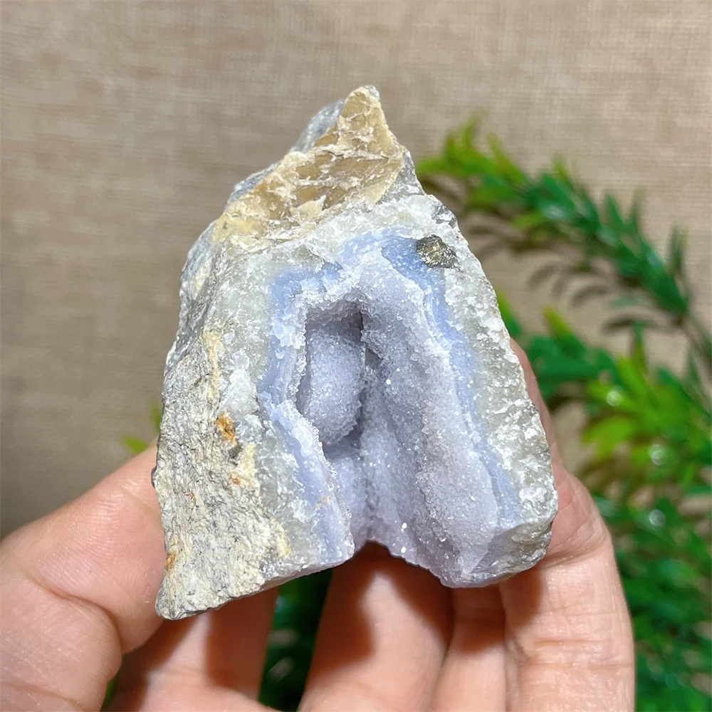 Blue Lace Agate Raw Specimen Druzy Crystal Natural Stone Quartz  Gemstones Minerals Spiritual Ornaments Home Decoration