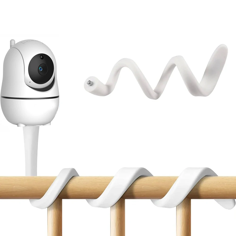 Baby Monitor Mount Camera Shelf Baby Monitors Bracket Universal Baby Camera Holder Attaches to Crib Cot Shelves or Furniture