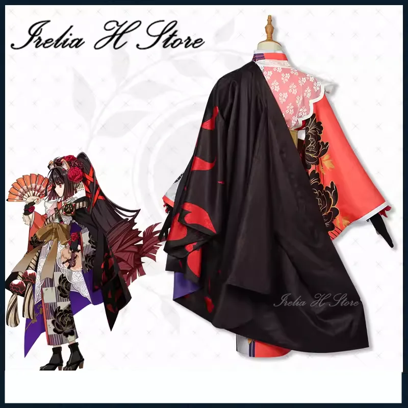 Irelia H Kyokutei Bakin FGO FateGrand Order Kyokutei Bakin 코스프레 코스튬 여성용 게임 할로윈 기모노 원피스