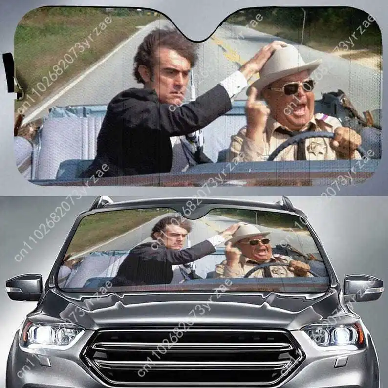 

Smokey and The Bandit Car Sun Shade Good Heat Insulation Effect Windshield Sunshade Portable Waterproof Easy Clean Car Accessory