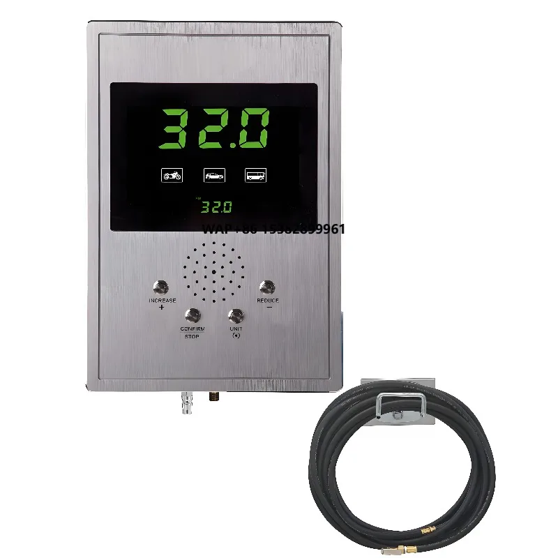 

High Quality Full Automatic LED Digital Display Metal Tire Inflator Fast Inflate Emergency Light 0.3PSI Accuracy CE Certified