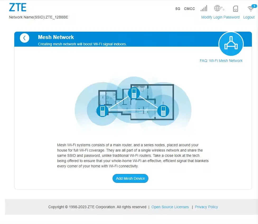 Imagem -02 - Zte-router Mc888 Pro 5g Cpe 5400mbps Wi-fi Repetidor de Sinal Interno com Slot para Cartão Sim Portas de Rede Gigabit Malha