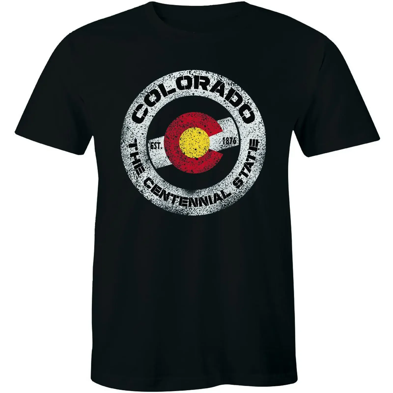 Colorado Est 1876 The Centennial Vintage State Retro Hometown Pride Usa T shirt vintage Washed Versatile Stylish Casual
