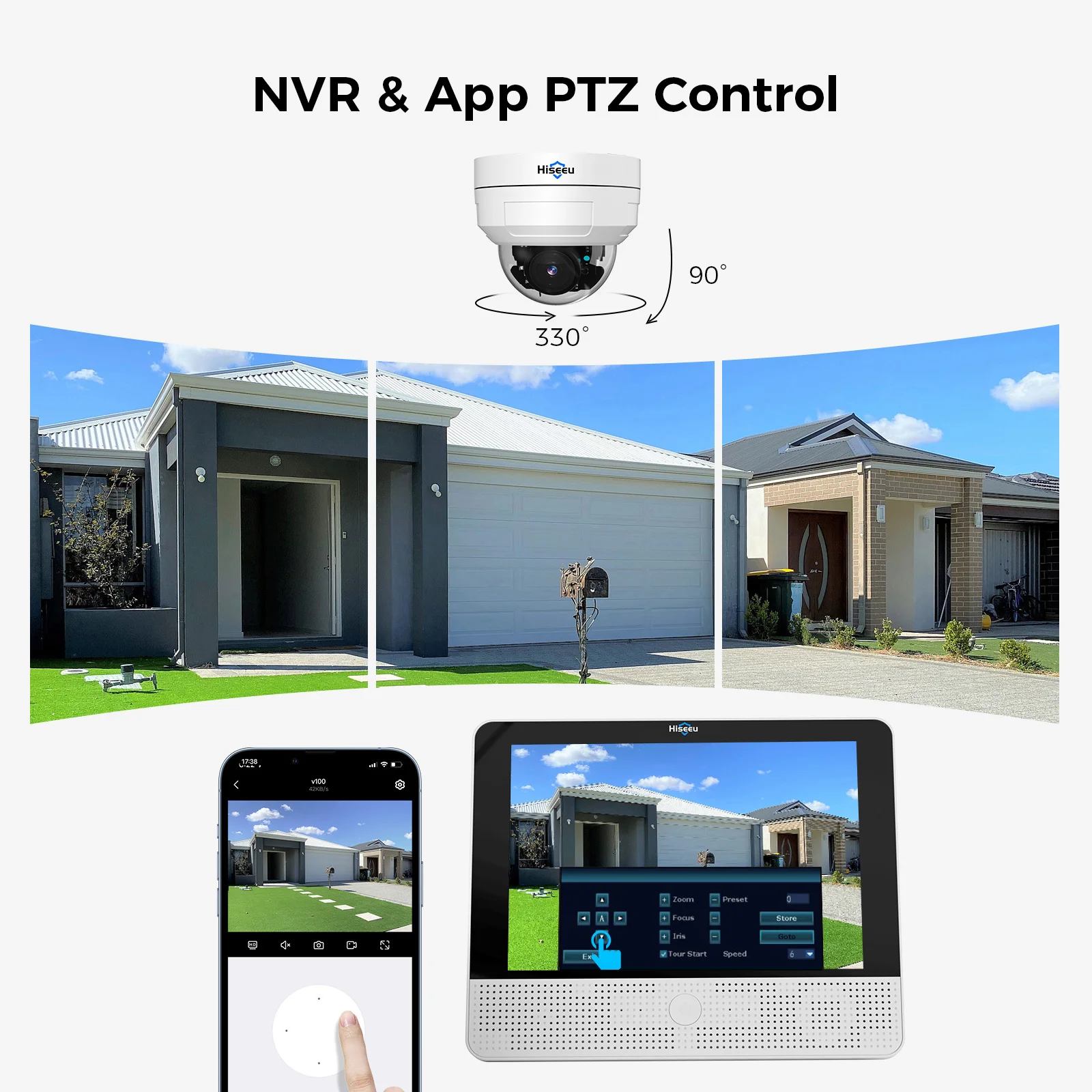 Kit vidéo de sécurité Anti-destructive, dôme PTZ 4K 8MP, Audio bidirectionnel, Vision nocturne, système POE NVR, caméra de Surveillance à usage domestique