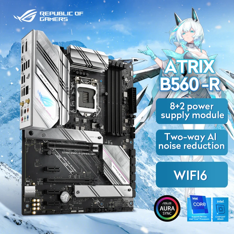 ROG STRIX B560 WIFI PC Motherboards B75 B85 B250 Gaming Graphics Cards ddr3 Motherboard h61 Cpu Gaming Motherboards