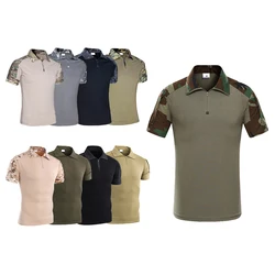 Summer G2 Camouflage Army T-shirt Military Tactical Shirt Short Sleeve Multicam Camo Combat Quick Dry Outdoor Shirts