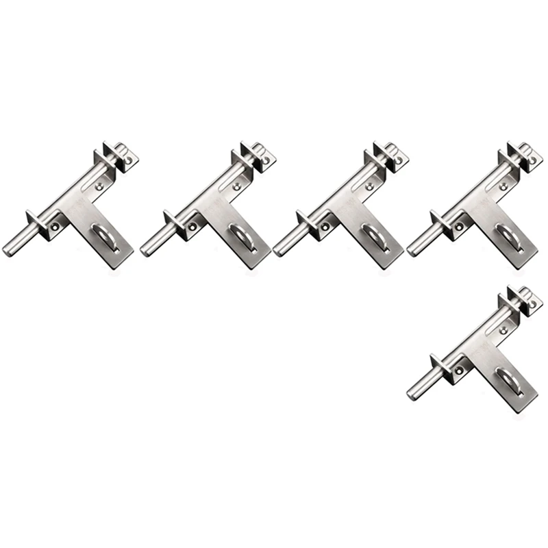 3X Stainless Steel Bolt 304 Heavy-Duty Left And Right Bolts Sliding Bolt Door Lock Latch