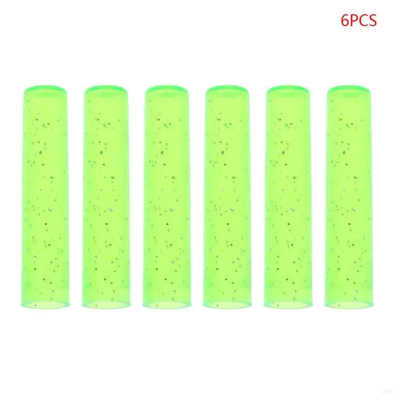 W89c 6pcs لطيف قلم رصاص الغطاء غلاف الغلاف الموسع الحامي البلاستيك لوازم المدرسة الجديدة