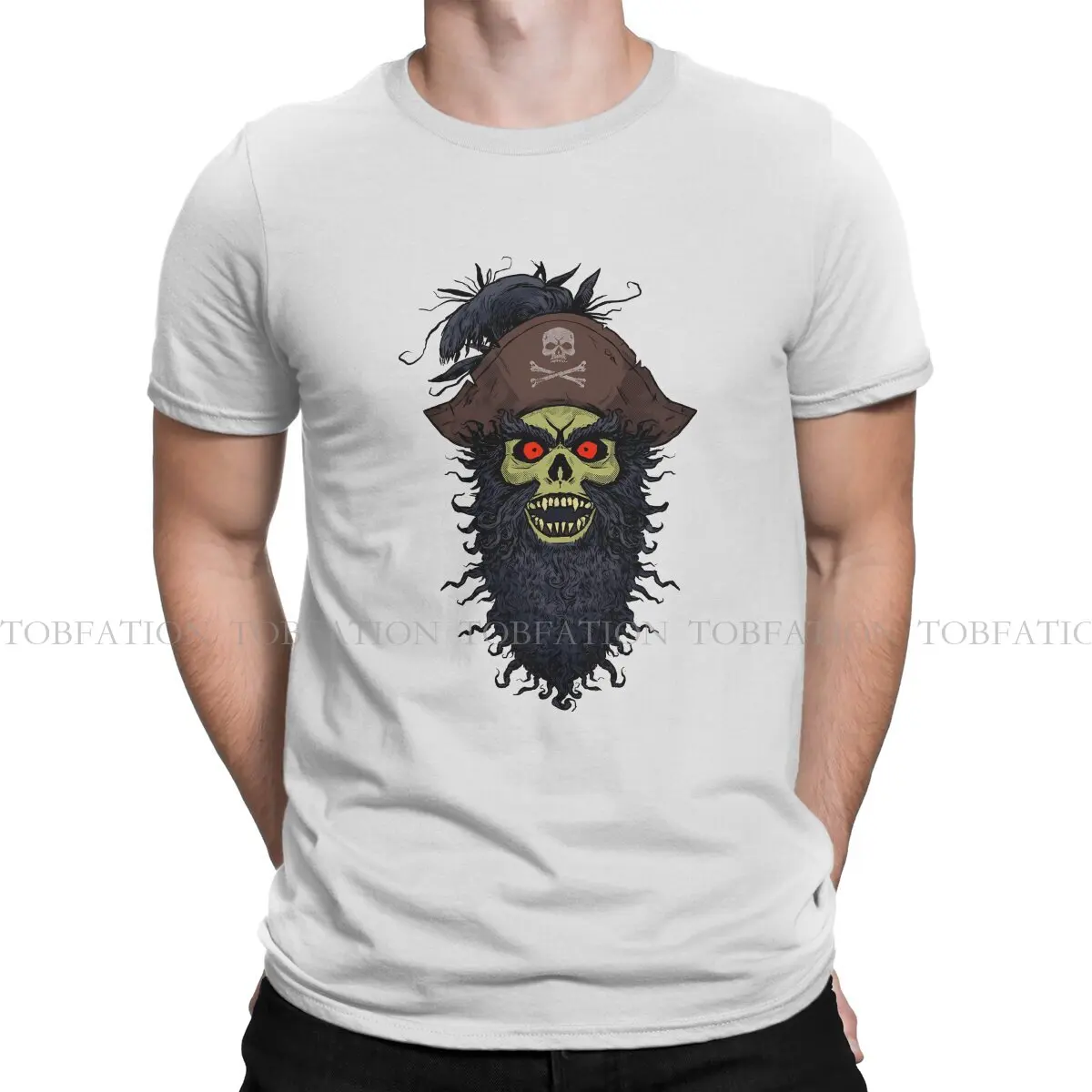 Monkey Island Game Man TShirt The Dreaded Zombie Pirate LeChuck Individuality T Shirt 100% Cotton Graphic Sweatshirts New Trend