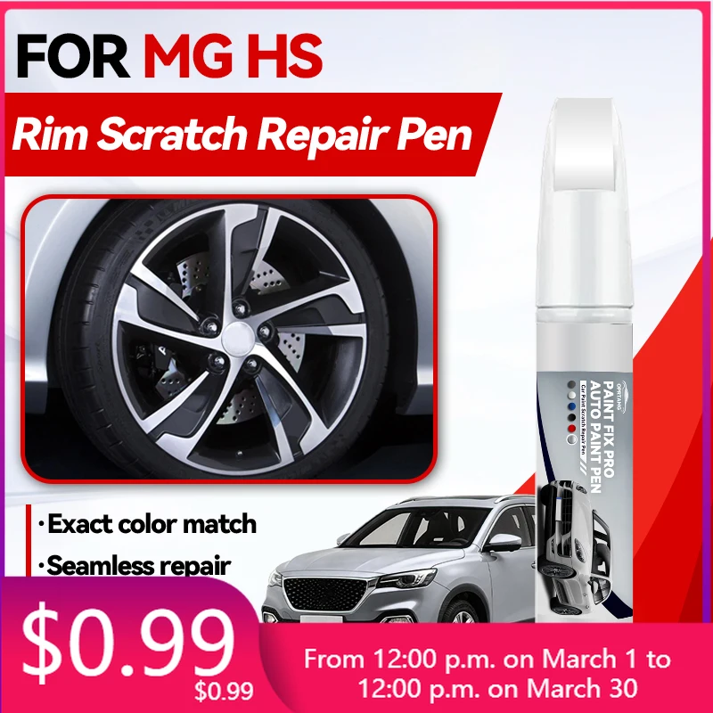 Car Accessories For MG Motor MG HS 2018-2025 ZSA Paint Repair Pen Touch Up Scratch Remover DIY Auto Accessories Black