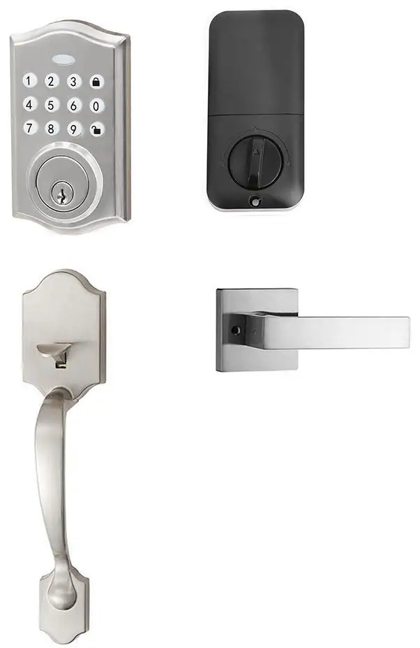 alloy smart apartment password lock with key, villa wooden door lock, silent lock, mechanical anti-theft d