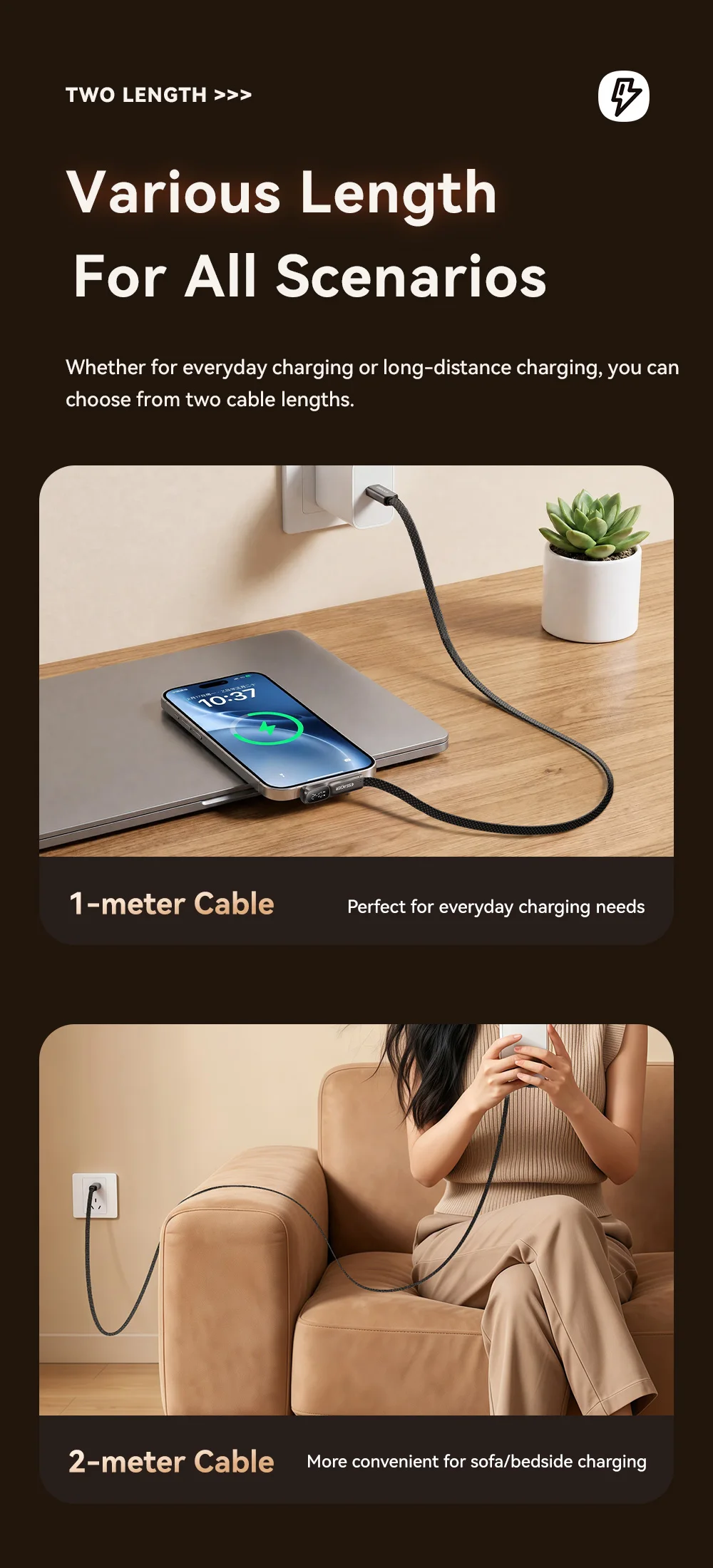 Essager Elbow 240W USB-C-Kabel, PD-Schnellladekabel für iPhone 17/16/15 Pro, iPad, MacBook Pro, Xiaomi, Samsung, Huawei. – Detail 8