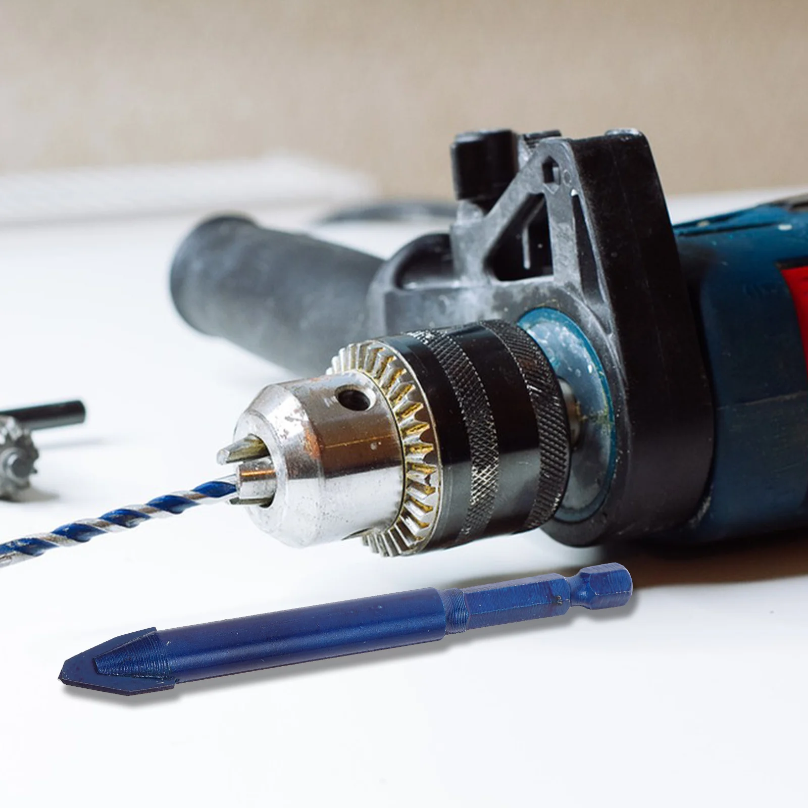 

5Pcs Eccentric Drill Bit Set Precision Stable Alloy Drill Bits for Ceramic Tile Concrete Masonry Wall Drilling