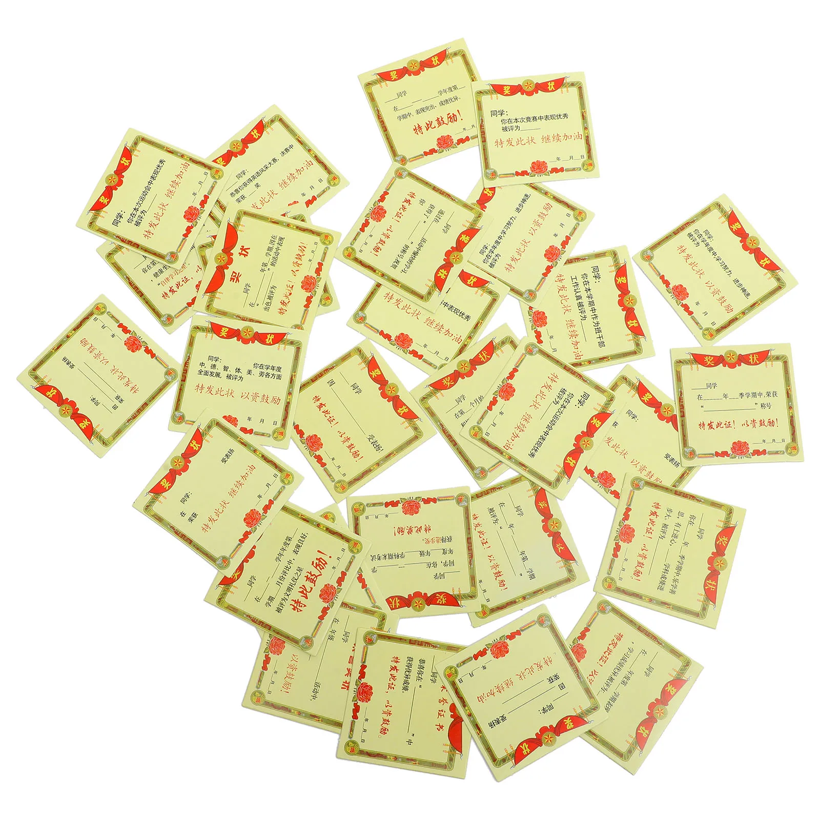 

Mini Certificate Stickers Award Certificates for Kids School Supplies Scrapbook Lovely Certificates Mini Size Design for Award