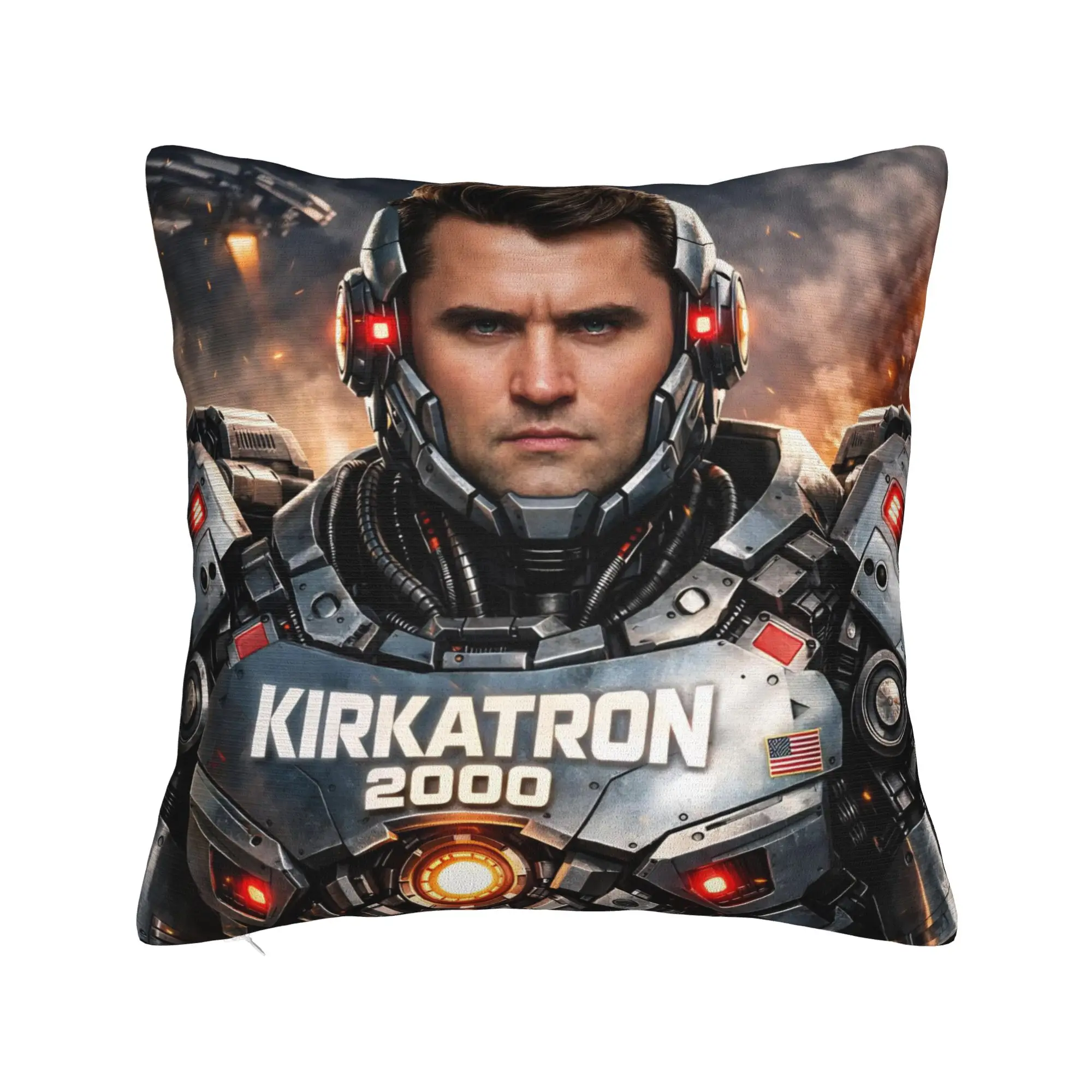 Charlie Kirk Funny Meme  Pillow Covers Merchandise Printing Cushion Cover Decorative Throw Pillow Case Cover Home Multiple Sizes