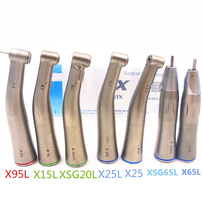 

Dental Low Speed Handpiece Contra Angle With Optic Fiber Max Series X95L/X25L//15L/X65L