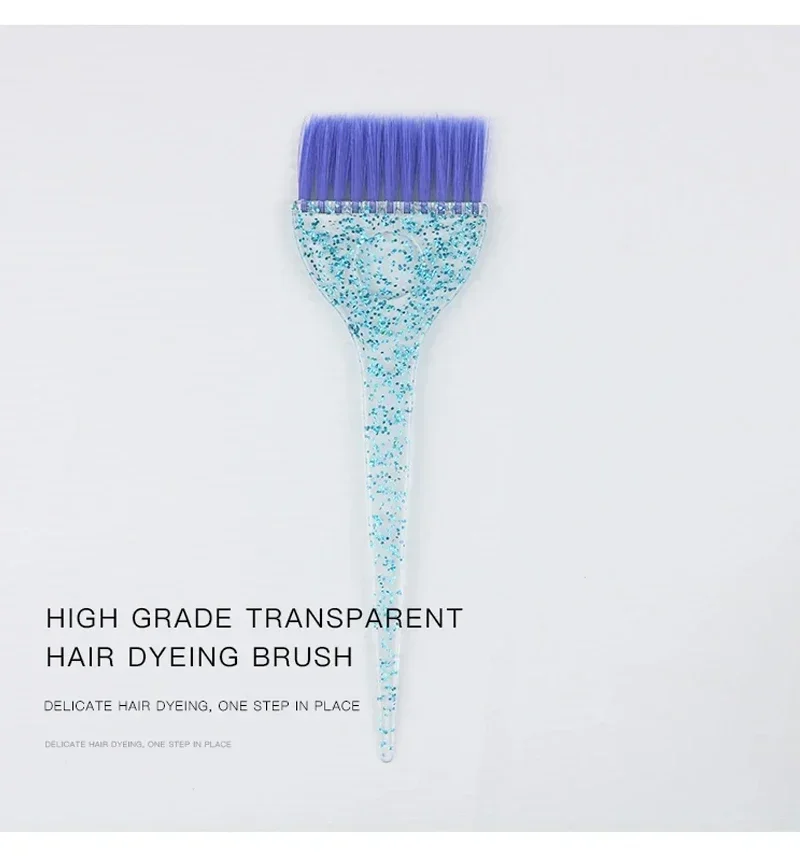 3pcs Hair Coloring Brush Set Shiny Crystal Bowl Brush Easy Clean Mixing Bowl Salon Tinting Brush Hairdressing DIY Accessories