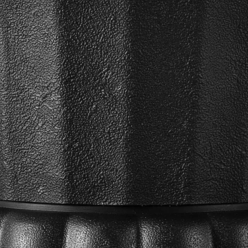Decorative Column Vases 15.8 x 26.4 Inch For Front Porch Balcony Patio, 2 Pack Classic Flower Pots Tall Pedestal Design Black Molded Resin Construction Traditional Ribbed Texture Outdoor Indoor Ornamental Containers - view 3