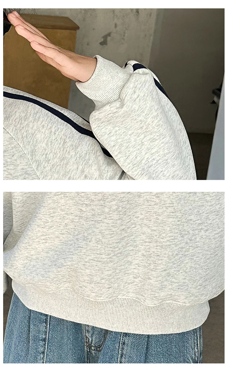 Neues Herbst-Kinder-Y2K-Rollkragen-Sweatshirt mit halbem Reißverschluss für Mädchen, lässiges Streetwear-Outfit, Kinder-Teenager-Modekleidung – Detail 13