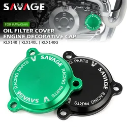 Engine Oil Filter Cover For KAWASAKI KLX140 KLX140L KLX140G KLX 140/L/G D-Tracker 125 Motorcycle Accessories Decorative Cap