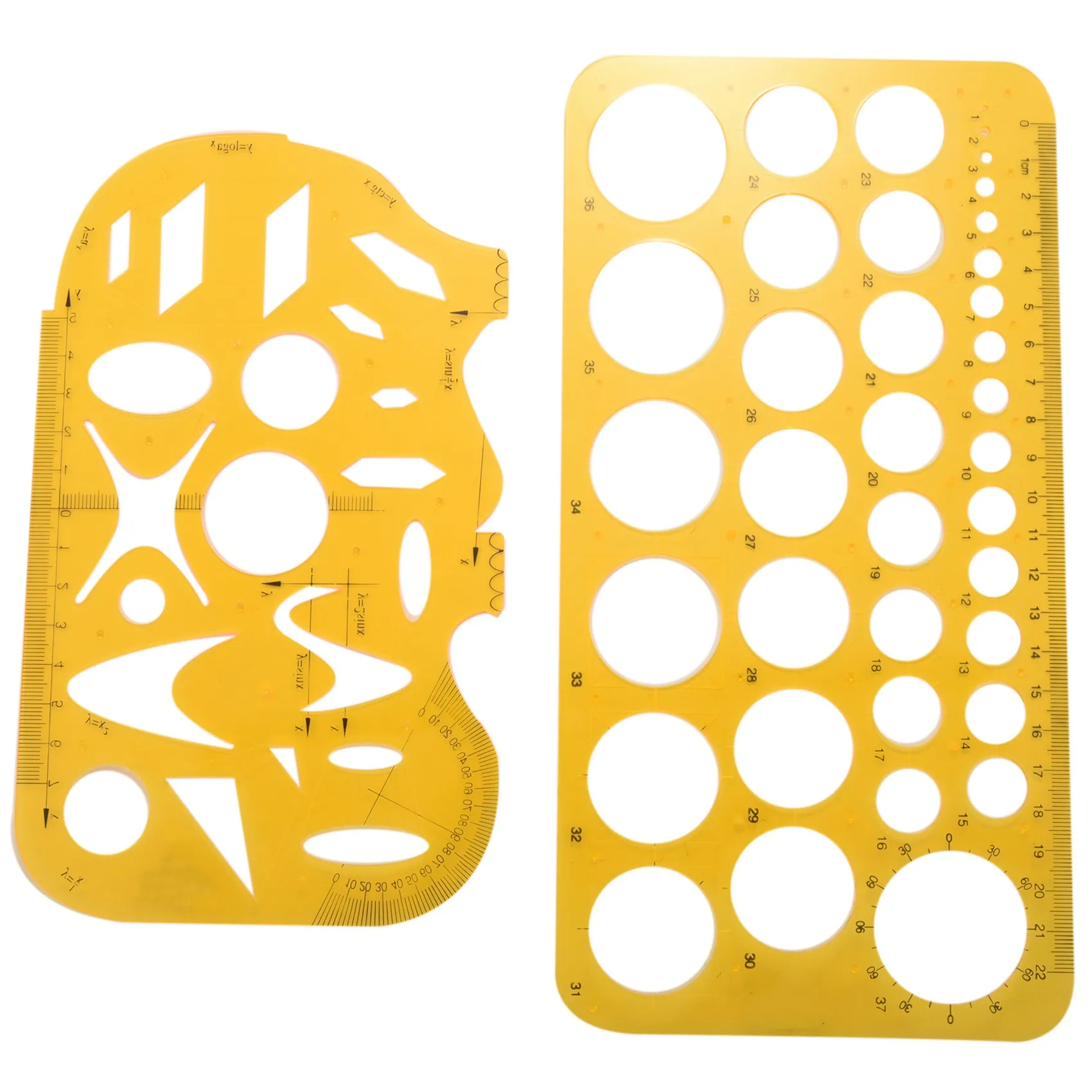 9 Pcs Architecture Drawing Templates Technical Drafting Stencils Tool French Curve Ruler For Artistic Studio Office