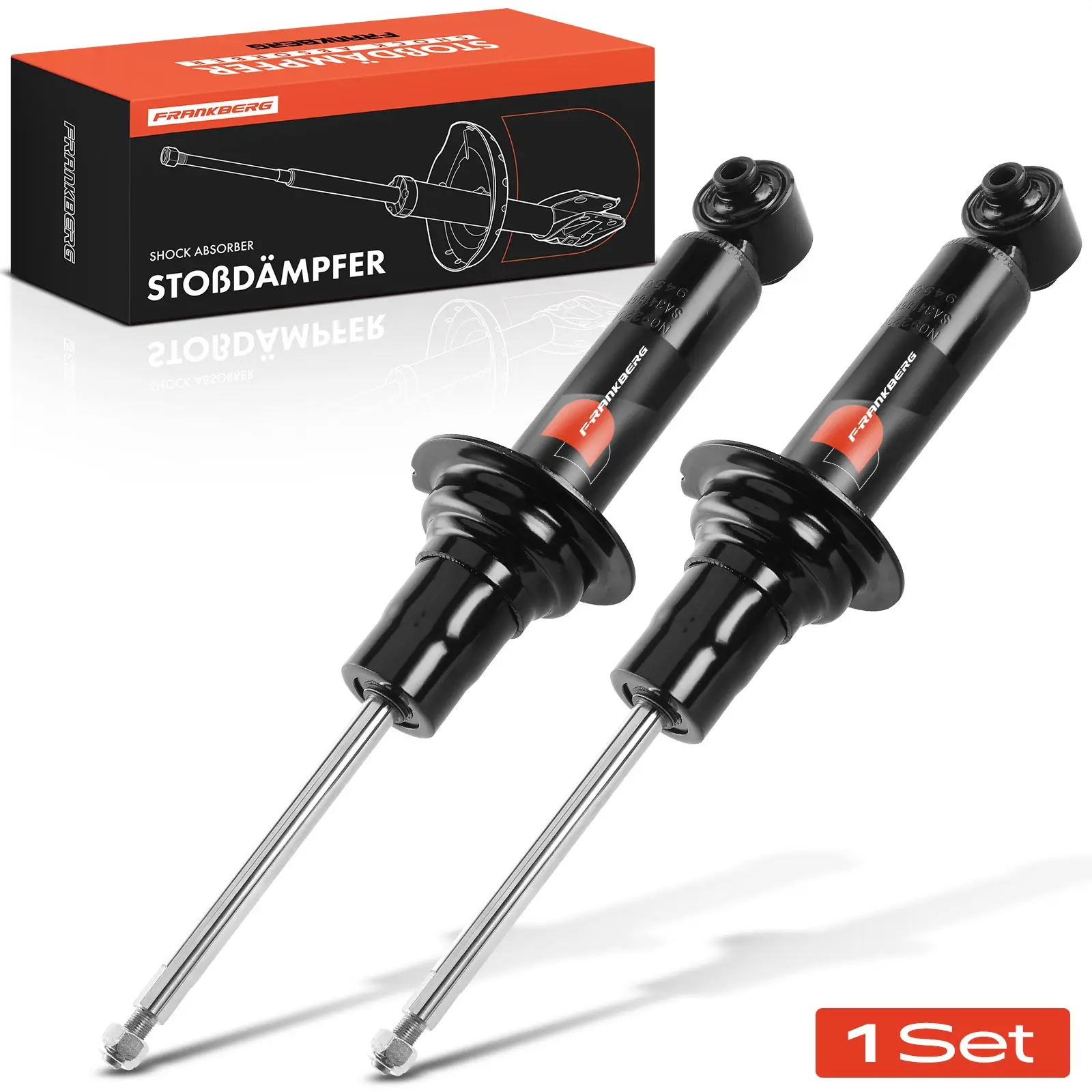 Frankberg 2x Stoßdämpfer Hinterachse für Citroën C5 III RD 1.6L 1.8L 2.0L 2.2L 2.7L 3.0L Bj ab 2008 341851 5206PL