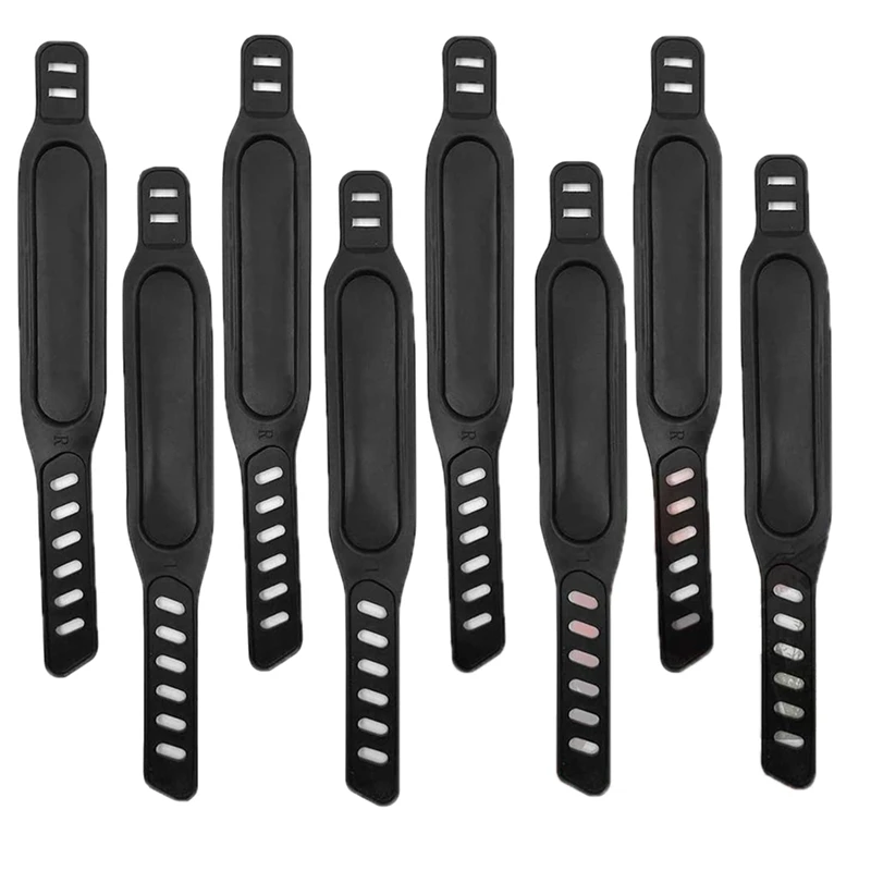 8PCS Exercise Bike Pedal Straps, Adjustable Pedal Straps Foot Pedal Straps For Spinning Exercise Bike Home Or Gym