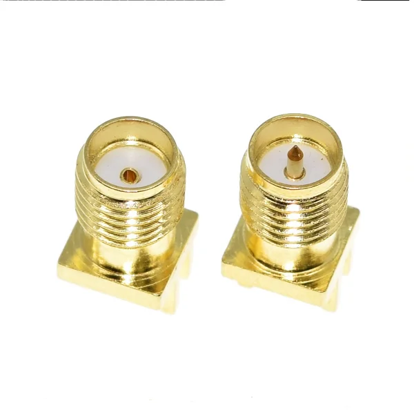 SMA-KE 1.2 1.6 Male Female Hole SMA-KHD Offset Pin 1.2 1.6mm Pitch Female Hole Female Pin RF Connector Straight PCB Mounting