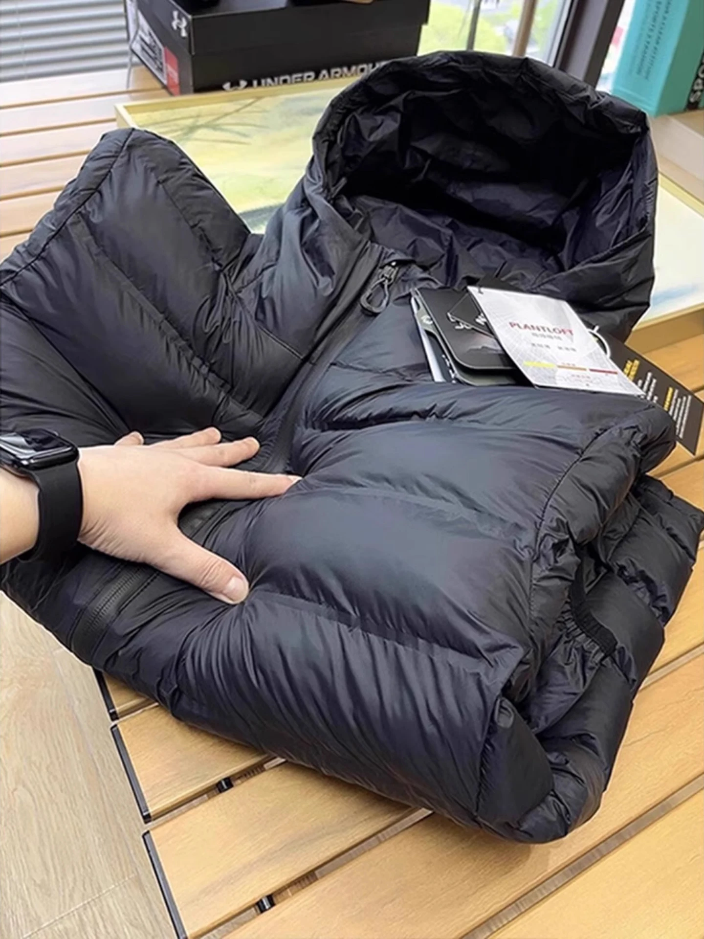 

Легкое мужское пуховое хлопковое пальто Bla, зимнее теплое пальто для занятий спортом на открытом воздухе, хлопковая одежда с капюшоном, верхняя одежда